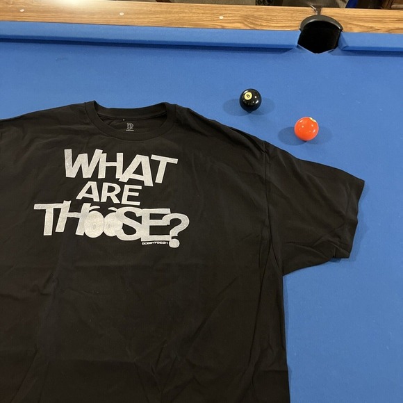 Bobby Fresh Men's 4XL What Are Those? Graphic‎ Streetwear Black T-Shirt - New - Picture 1 of 7